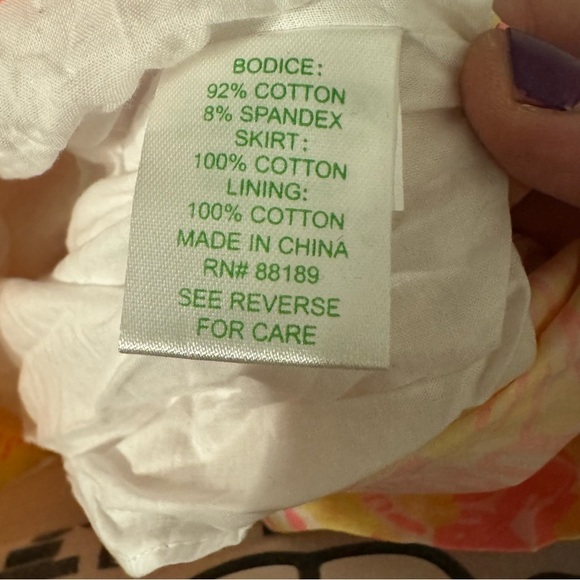 Lilly Pulitzer Dionne Sunkissed With Glow Illuminating Combo Dress - Size S - Picture 9 of 9